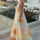 🎨 50% OFF! ✨ Watercolor Halter Maxi Dress – Backless, A-Line, Dreamy 🌟