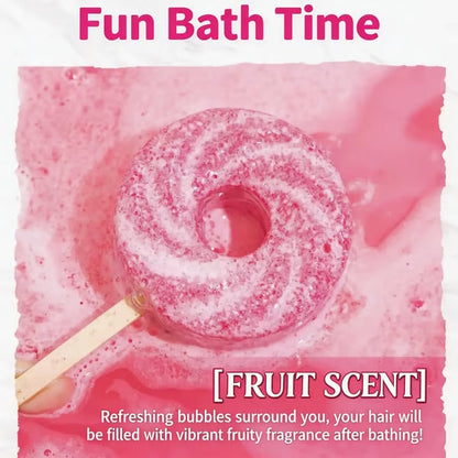 🍭Reusable Cute Lollipop Bath Bomb🧼Colorful Bubble Bath Ball for Fun Bath Time🛁