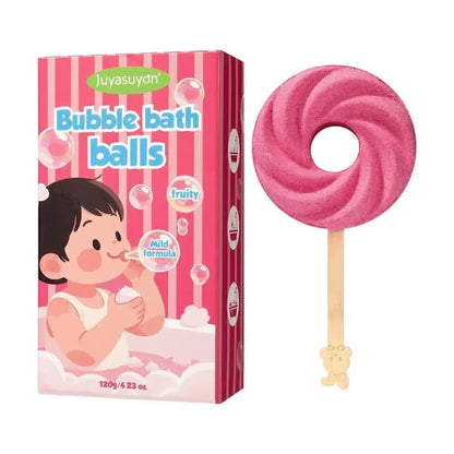 🍭Reusable Cute Lollipop Bath Bomb🧼Colorful Bubble Bath Ball for Fun Bath Time🛁