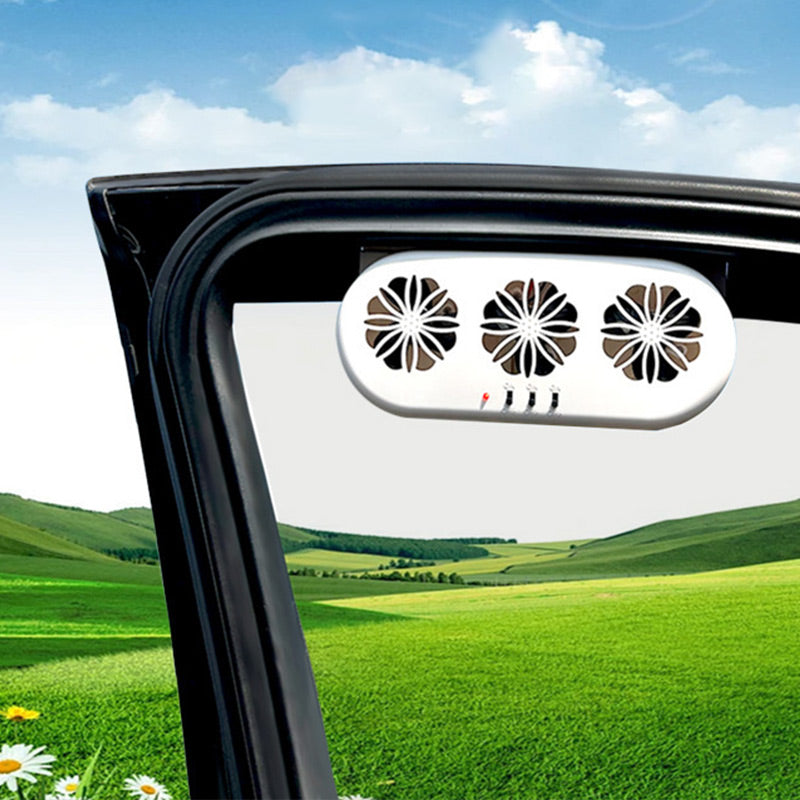 ⏰🔥 50% OFF ! 🚗☀️ Solar Car Exhaust Fan – Keep Your Vehicle Cooler & Fresher Instantly 🌬️✨