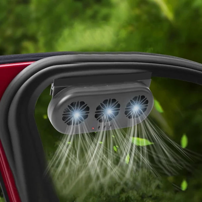 ⏰🔥 50% OFF ! 🚗☀️ Solar Car Exhaust Fan – Keep Your Vehicle Cooler & Fresher Instantly 🌬️✨