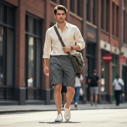 👖🔧50% OFF – Men's Cargo Shorts – 6 Pockets, Maximum Utility! | Relaxed Fit + Breathable Fabric | Perfect for Work & Weekend 💪✨