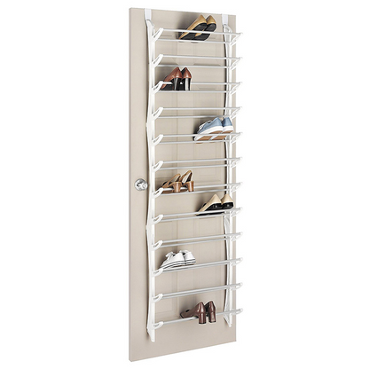 👟 50% OFF NOW! 🏆 Over-the-Door Shoe Rack Organizer – 24 pockets & tool-free install – Fits standard doors, holds up to 24 pairs – perfect for entryway or closet 🚪✨