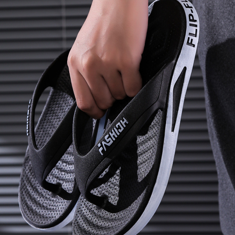 👣New Arrival 50% OFF! ☀️Ultra-Soft Sole Sporty Flip Flops for Men，Ultra-Soft SolePerfect For Beach, Gym & Daily Wear! ☀️🏋️‍♂️🌊