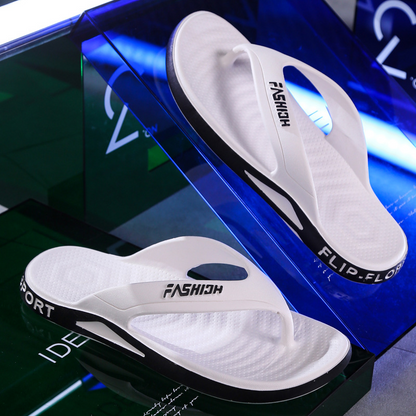 👣New Arrival 50% OFF! ☀️Ultra-Soft Sole Sporty Flip Flops for Men，Ultra-Soft SolePerfect For Beach, Gym & Daily Wear! ☀️🏋️‍♂️🌊