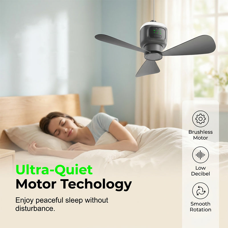 NOW 50% OFF！🌀 💡 Rechargeable Hanging Fan with Light – Cordless, practical & perfect for home, camping and travel 🏠 ⛺ ✨