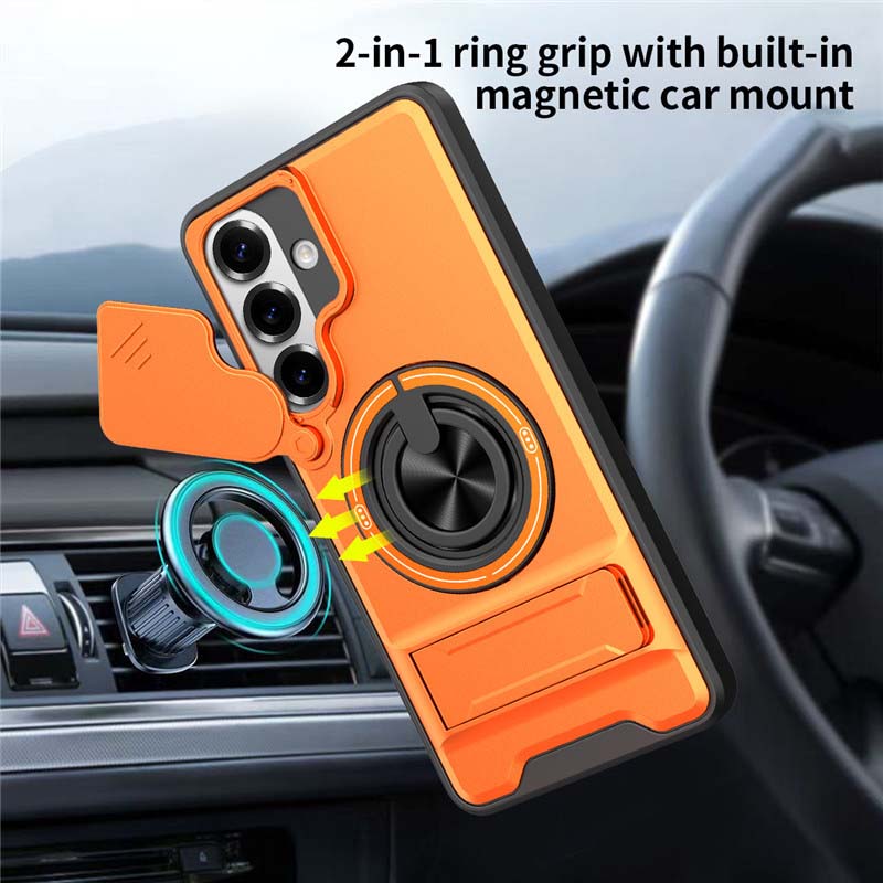 📱 50% OFF! ⏰ Samsung Phone Case – Heavy-duty with camera cover & ring stand – Shockproof, precise cutouts & 360° rotating grip – all-around protection 🔒