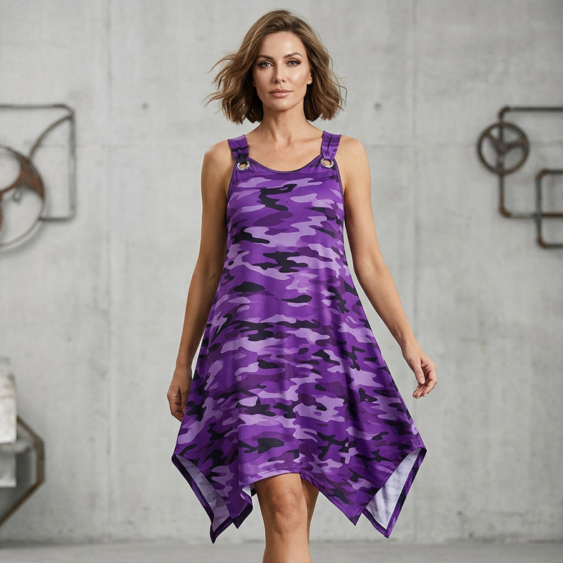 🎁2026 New Arrivals 50% OFF💥Sleeveless Camouflage Dress