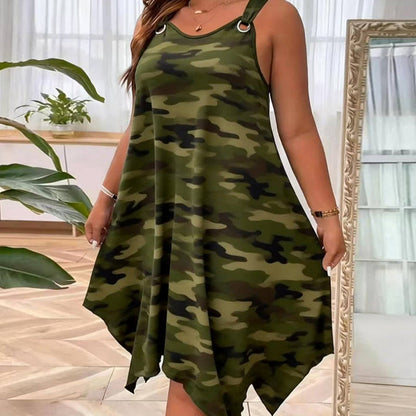 🎁2026 New Arrivals 50% OFF💥Sleeveless Camouflage Dress