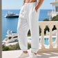 👖 🌾 Men's linen-blend leisure trousers with drawstring – Comfortable, lightweight & perfect for summer and everyday wear ✨