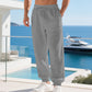👖 🌾 Men's linen-blend leisure trousers with drawstring – Comfortable, lightweight & perfect for summer and everyday wear ✨