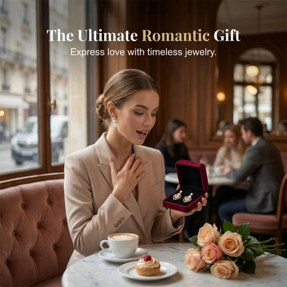 🎉BUY 1 GET 1 FREE🎁Women's Sparkling Double Heart Drop Earrings