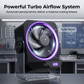 💐50% OFF ! 🔄🖥️ Desk & Wall Fan with LED Display – Portable, Quiet, 3 Speeds