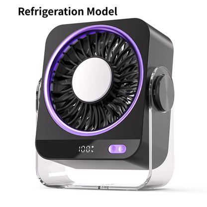 💐50% OFF ! 🔄🖥️ Desk & Wall Fan with LED Display – Portable, Quiet, 3 Speeds