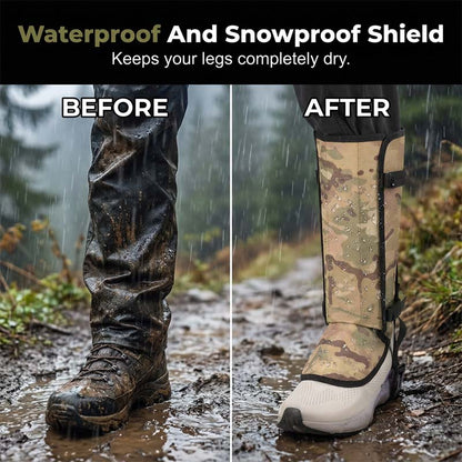 🥳2026 HOT SALE🥳💞50K+ SOLD!🏔️❄️ 50% OFF! Waterproof Gaiters for Hiking – Desert to alpine, all‑weather protection. Non‑slip fit, durable fabric. Step anywhere! 🌍✨