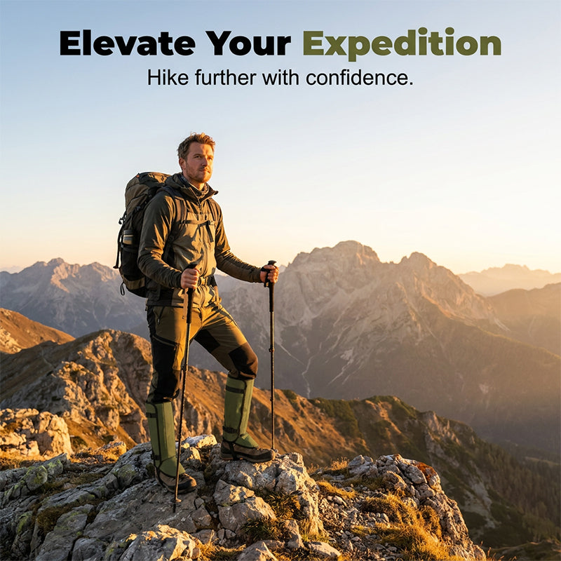 🥳2026 HOT SALE🥳💞50K+ SOLD!🏔️❄️ 50% OFF! Waterproof Gaiters for Hiking – Desert to alpine, all‑weather protection. Non‑slip fit, durable fabric. Step anywhere! 🌍✨