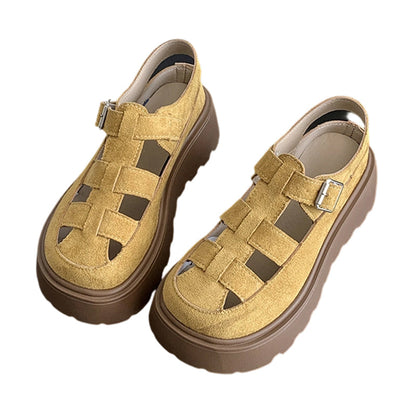 🥳2026 HOT SALE🥳💞50K+ SOLD!👡✨ 50% OFF! Platform Chunky Sandals – 5cm height boost, anti‑slip lug sole, breathable caged upper. Walk tall & comfy! 🌸💪