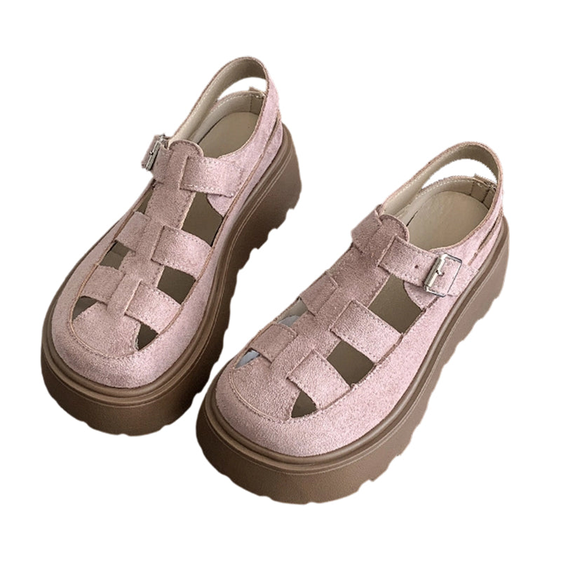 🥳2026 HOT SALE🥳💞50K+ SOLD!👡✨ 50% OFF! Platform Chunky Sandals – 5cm height boost, anti‑slip lug sole, breathable caged upper. Walk tall & comfy! 🌸💪