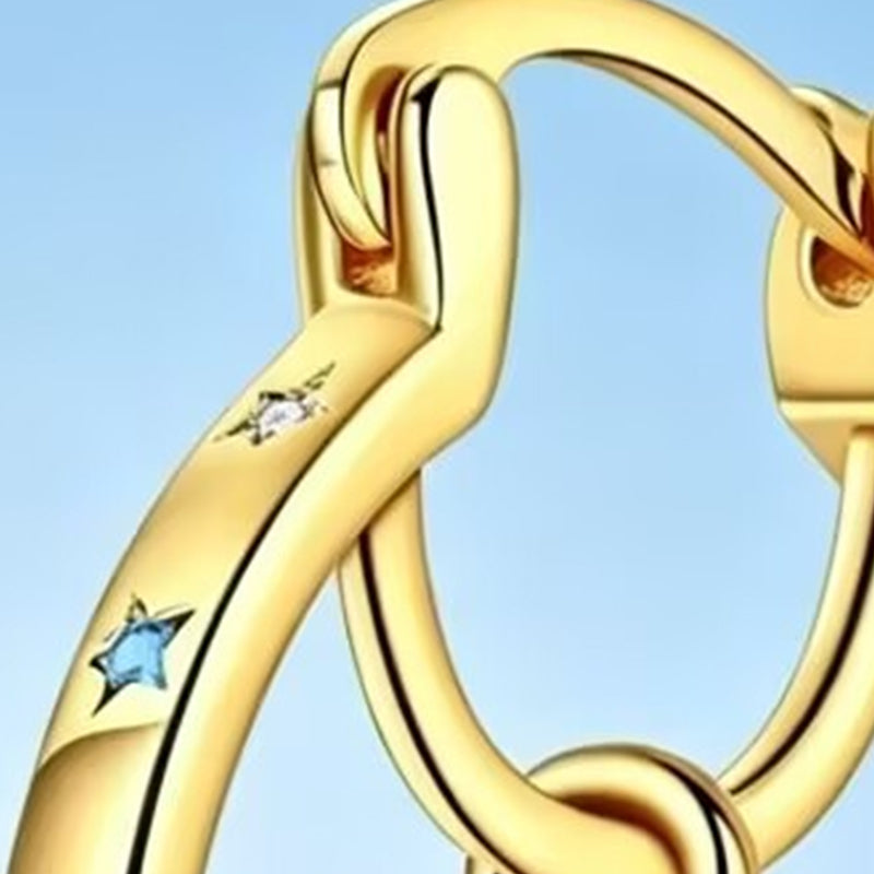 🎁New Arrival 50% OFF💥Celestial Double Layer Hoop Earrings