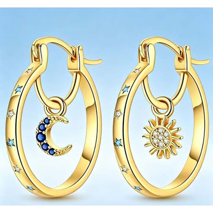 🎁New Arrival 50% OFF💥Celestial Double Layer Hoop Earrings