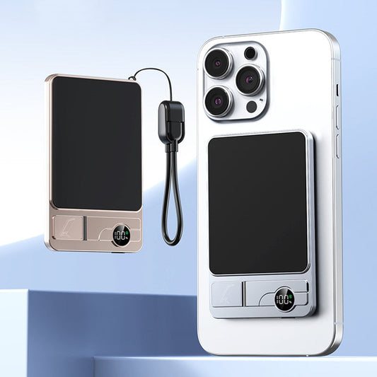 🔋  50% OFF! ✨ 3-in-1 Magnetic Portable Charger – Wireless, Built-in Stand, Slim 🍃