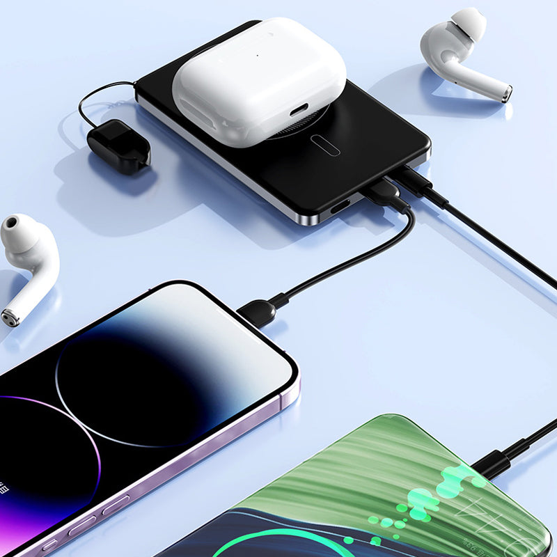 🔋  50% OFF! ✨ 3-in-1 Magnetic Portable Charger – Wireless, Built-in Stand, Slim 🍃