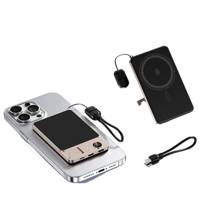 🔋  50% OFF! ✨ 3-in-1 Magnetic Portable Charger – Wireless, Built-in Stand, Slim 🍃