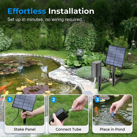 🔥50% OFF!!🔥 Solar Pond Aerator with Air Pump