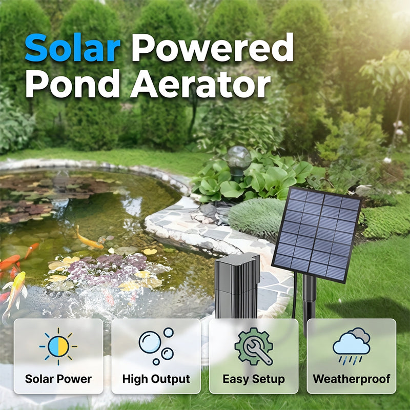🔥50% OFF!!🔥 Solar Pond Aerator with Air Pump