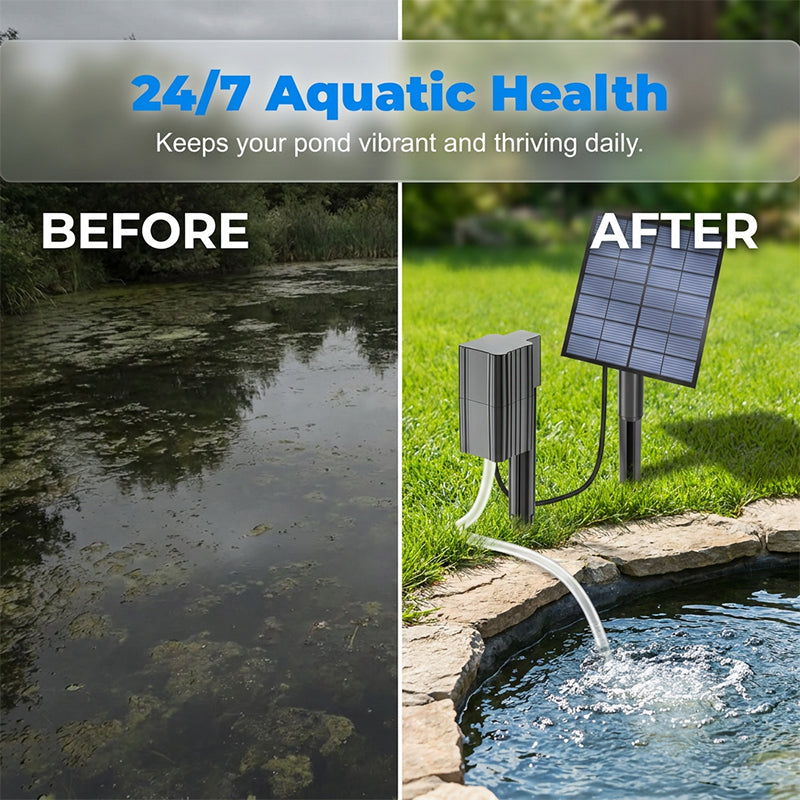 🔥50% OFF!!🔥 Solar Pond Aerator with Air Pump