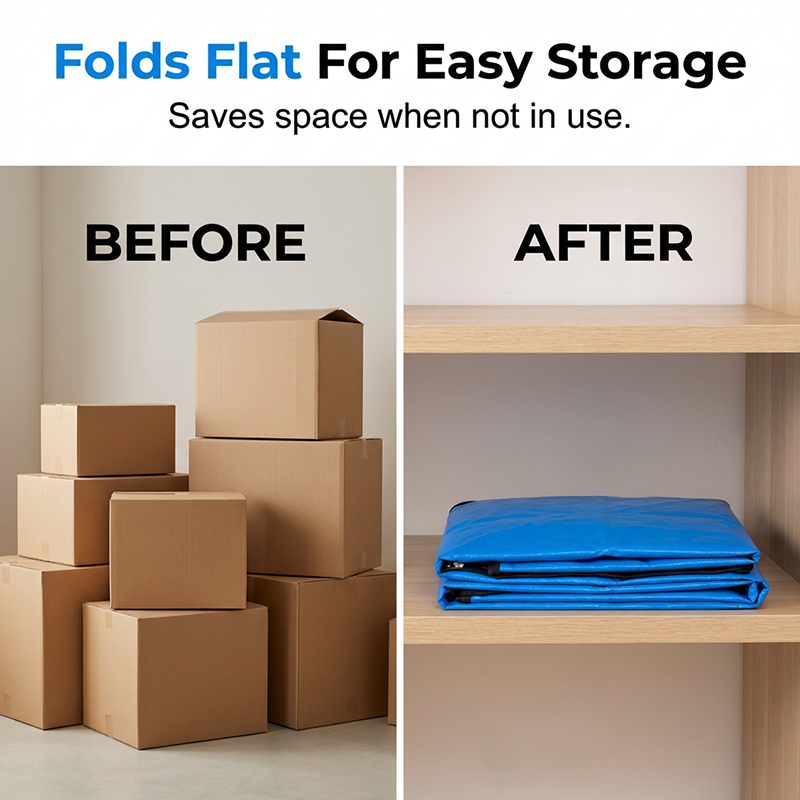 ⏰💰 50% OFF –Collapsible Storage and Moving Bag – Heavy-duty handles & zippered closure – Folds flat, perfect for moving, travel or closet organization – reusable & easy to clean 📦🧳