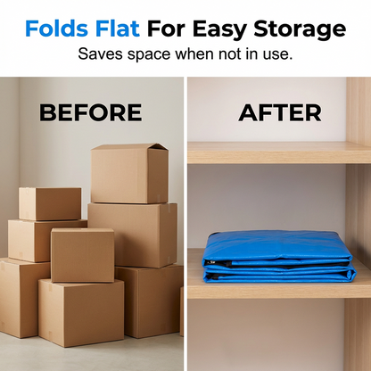 ⏰💰 50% OFF –Collapsible Storage and Moving Bag – Heavy-duty handles & zippered closure – Folds flat, perfect for moving, travel or closet organization – reusable & easy to clean 📦🧳