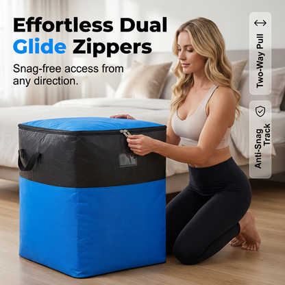 ⏰💰 50% OFF –Collapsible Storage and Moving Bag – Heavy-duty handles & zippered closure – Folds flat, perfect for moving, travel or closet organization – reusable & easy to clean 📦🧳
