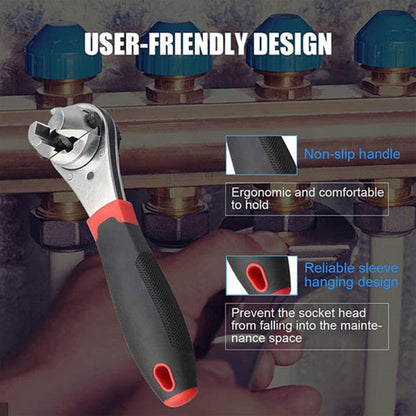 ⚡50% OFF🔧 Universal Adjustable Ratchet Wrench – 6-22mm Quick-Adjust, One Tool Does It All! | No More Fumbling for the Right Size