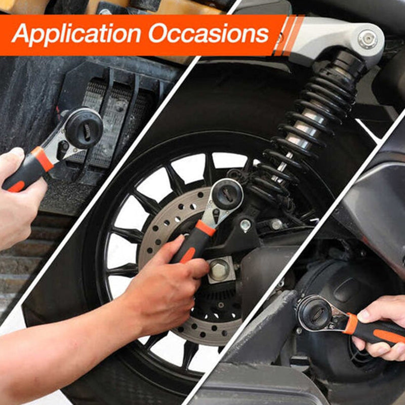 ⚡50% OFF🔧 Universal Adjustable Ratchet Wrench – 6-22mm Quick-Adjust, One Tool Does It All! | No More Fumbling for the Right Size