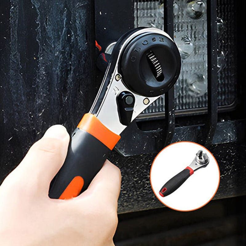 ⚡50% OFF🔧 Universal Adjustable Ratchet Wrench – 6-22mm Quick-Adjust, One Tool Does It All! | No More Fumbling for the Right Size