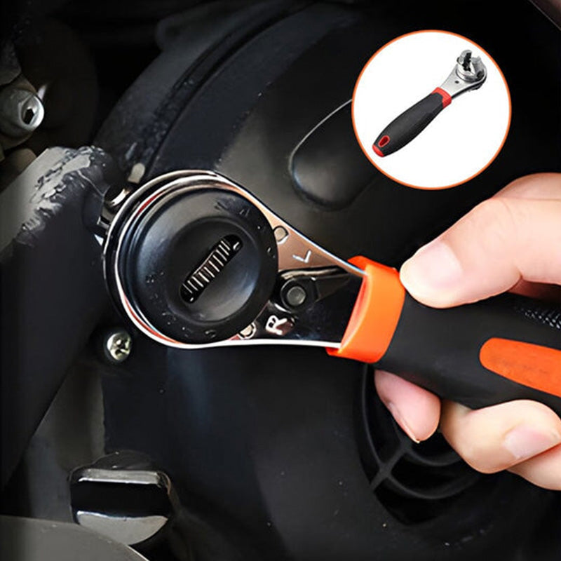 ⚡50% OFF🔧 Universal Adjustable Ratchet Wrench – 6-22mm Quick-Adjust, One Tool Does It All! | No More Fumbling for the Right Size
