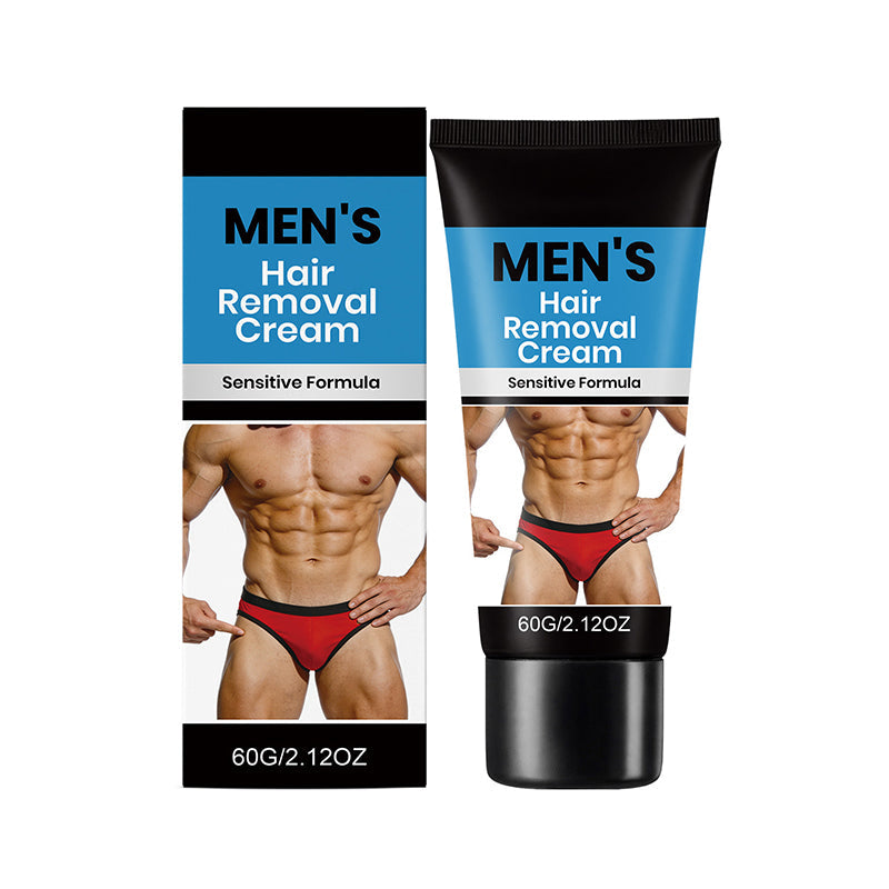 🔥 Buy 1 get 1🧔💨 Men's Gentle Hair Removal Cream – No Razor, No Pain, No Irritation | Smooth in 5 Mins ⏱️✨