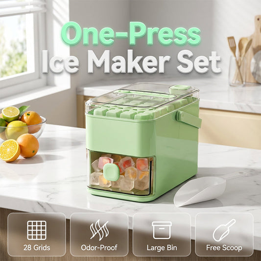 🔥50% OFF NOW! 🧊 Ditch the struggle. Press down, watch the ice plopinto the bin. Zero effort, max ice. 🚀