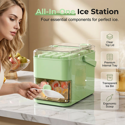 🔥50% OFF NOW! 🧊 Ditch the struggle. Press down, watch the ice plopinto the bin. Zero effort, max ice. 🚀