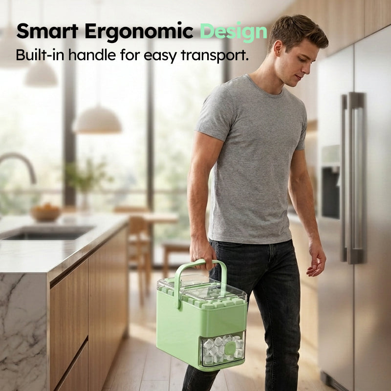 🔥50% OFF NOW! 🧊 Ditch the struggle. Press down, watch the ice plopinto the bin. Zero effort, max ice. 🚀