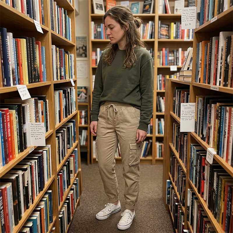 👖🫧 Women's Lightweight Cargo Joggers – Stretchy Waistband + Deep Pockets | Perfect for Travel or Work ✈️💼
