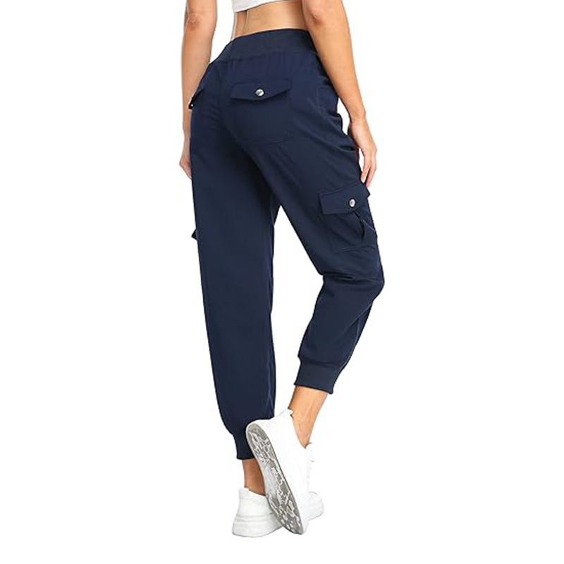 👖🫧 Women's Lightweight Cargo Joggers – Stretchy Waistband + Deep Pockets | Perfect for Travel or Work ✈️💼