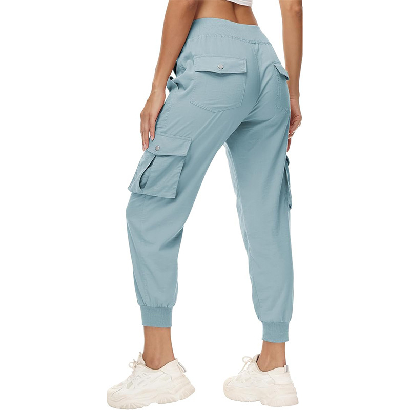 👖🫧 Women's Lightweight Cargo Joggers – Stretchy Waistband + Deep Pockets | Perfect for Travel or Work ✈️💼