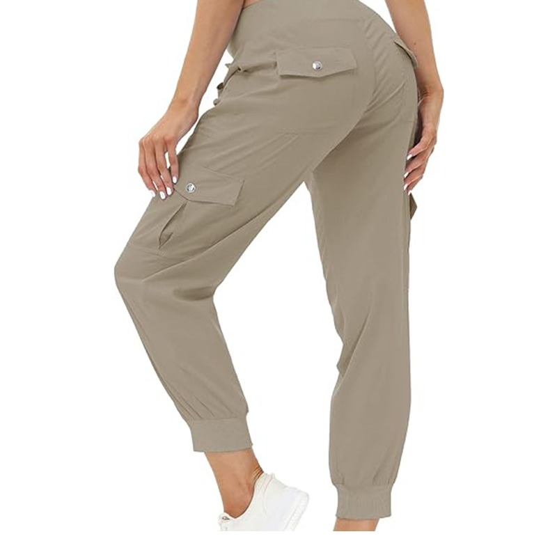 👖🫧 Women's Lightweight Cargo Joggers – Stretchy Waistband + Deep Pockets | Perfect for Travel or Work ✈️💼
