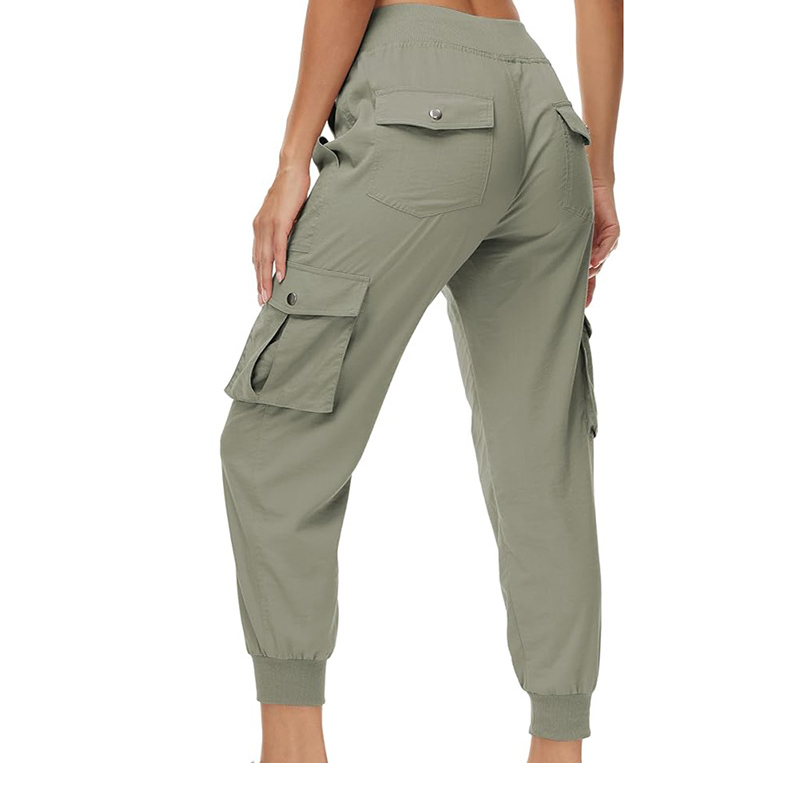 👖🫧 Women's Lightweight Cargo Joggers – Stretchy Waistband + Deep Pockets | Perfect for Travel or Work ✈️💼