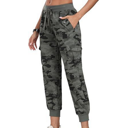 👖🫧 Women's Lightweight Cargo Joggers – Stretchy Waistband + Deep Pockets | Perfect for Travel or Work ✈️💼