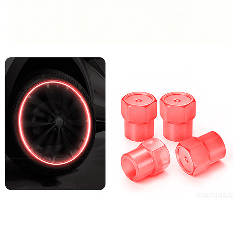 🌟🔩 Luminous Tire Valve Caps – Glow Green/Blue at Night | Universal Size | Dustproof & Rustproof 🛡️