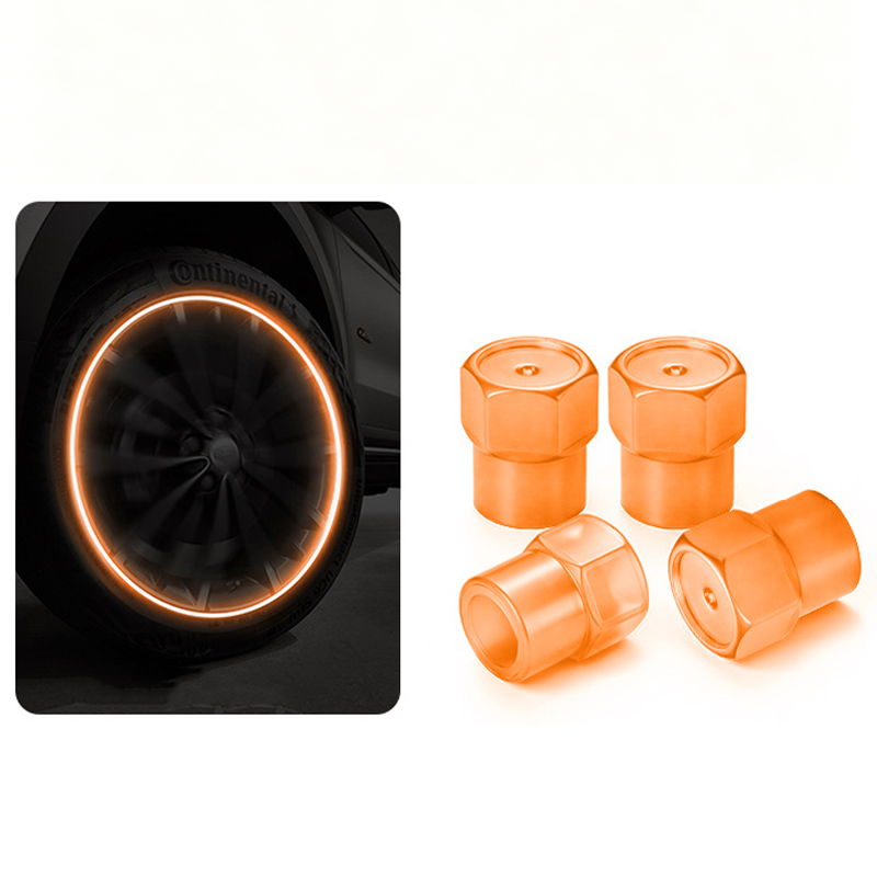 🌟🔩 Luminous Tire Valve Caps – Glow Green/Blue at Night | Universal Size | Dustproof & Rustproof 🛡️