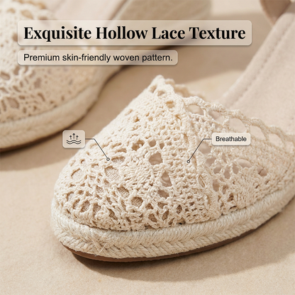 👡50% OFF NOW! 🏆 Women's Wedge Sandals – Breathable straw woven & lightweight – Cushioned footbed, non-slip sole – perfect for summer, beach or casual days ☀️